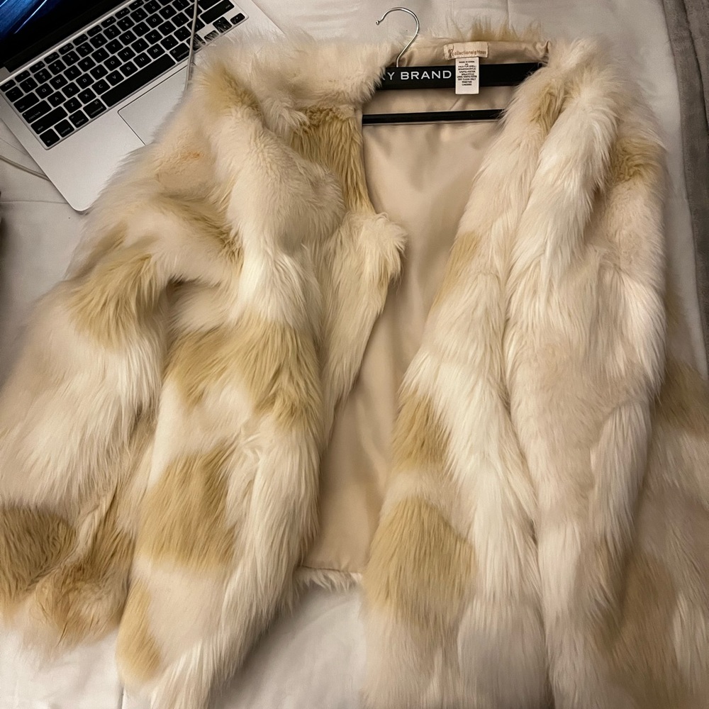 Faux fur winter coat